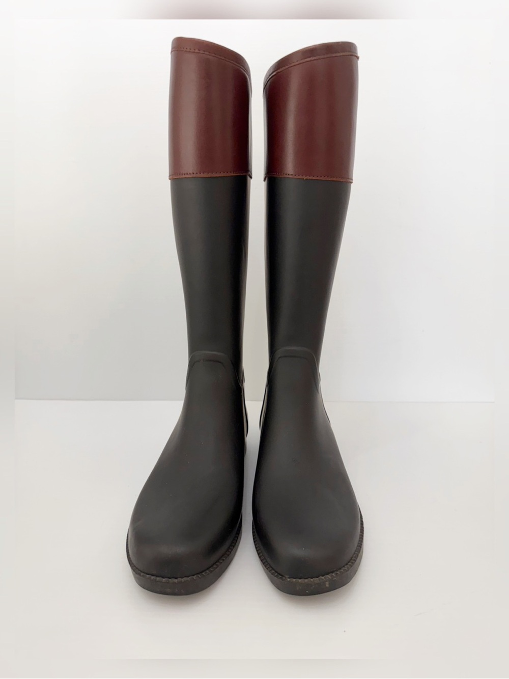 Tory Burch Diana Tall Rain Boots - 10 - Picture 3 of 14
